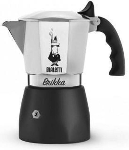 Bialetti Brikka Espressopot Aluminium 4 Kops Zilver